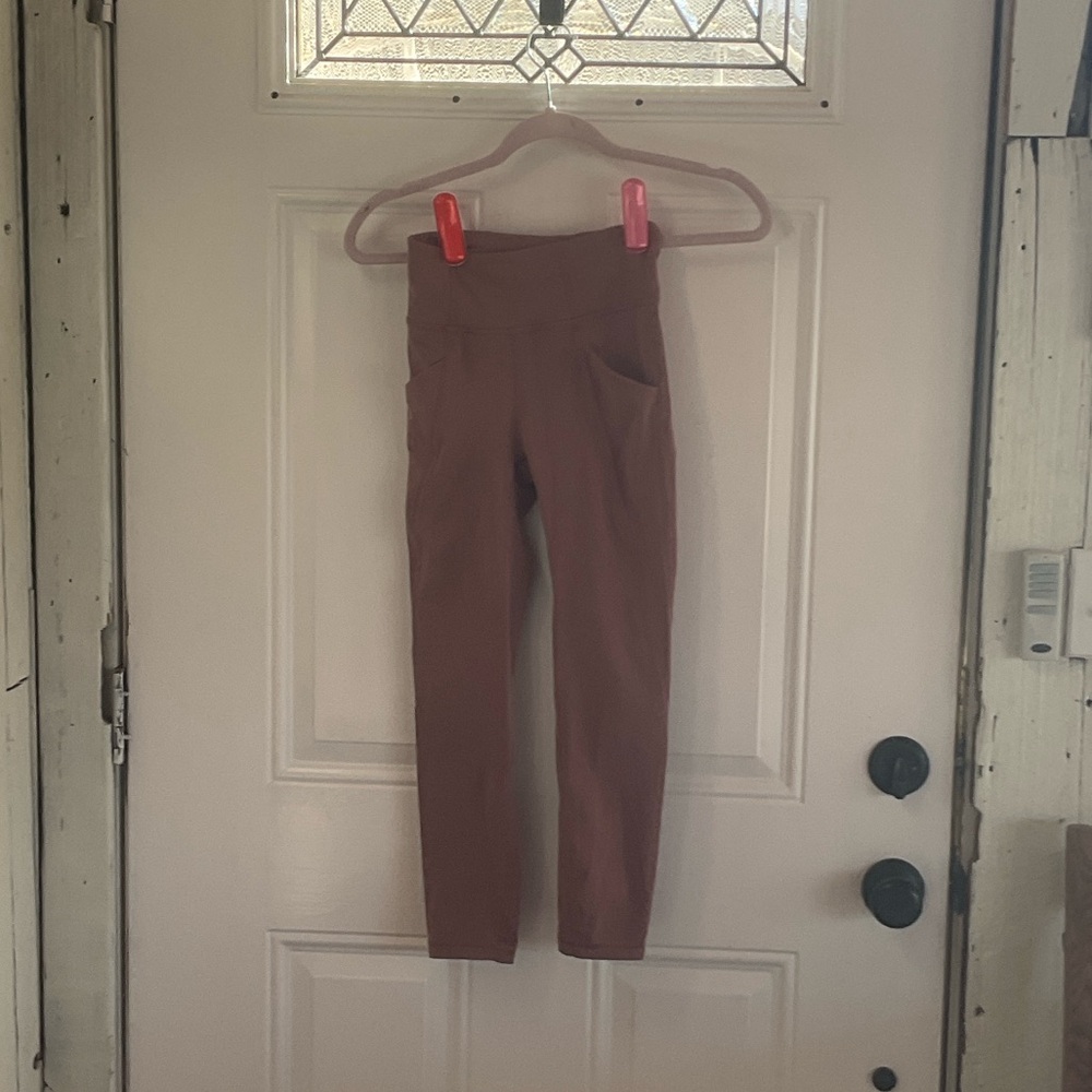 Lululemon high rise leggings with pockets
